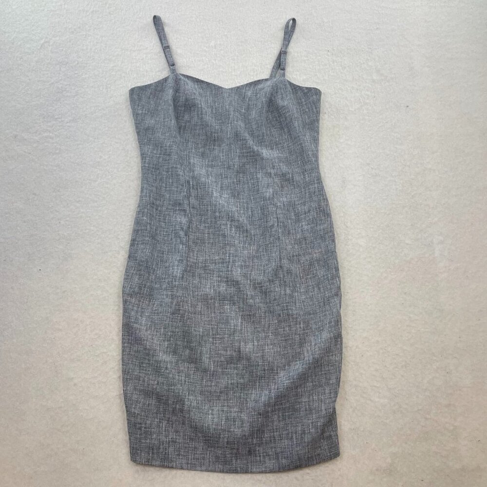 Barred's Grey Plaid Work Buisness Office Knee Length Dress Size 44